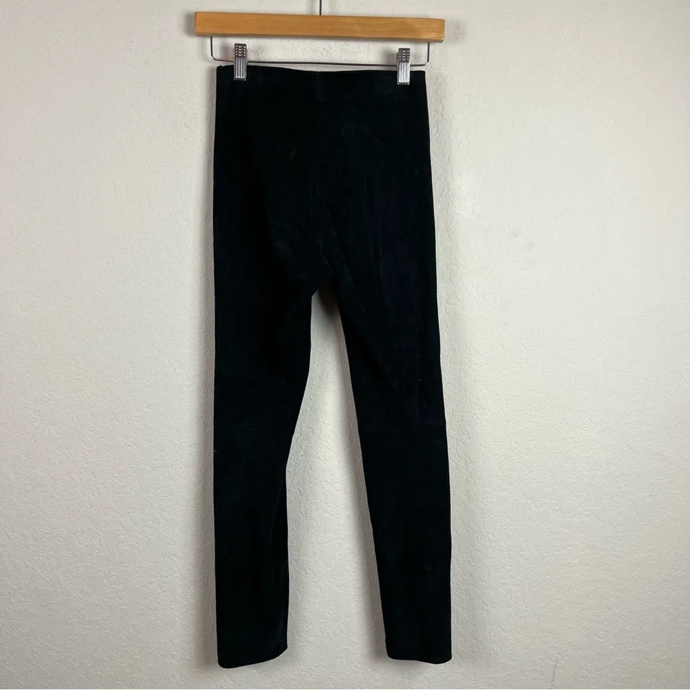 Vince Suede Lamb Leather Leggings Straight Leg Pants